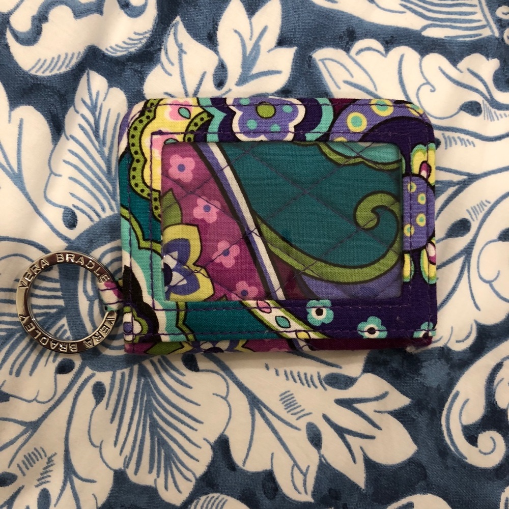 Authentic Vera Bradley key chain ID holder